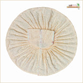 Cotton Plain Thread Work Peach Laddu Gopal Poshak